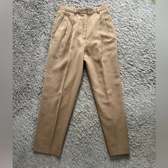 RARE Vintage Tan Wool Women’s Pants - Picture 11 of 11